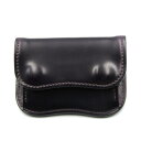 【中古】LAST CROPS ラストクロップス 小銭入れ シェルコードバン LC TONGUE ラフアウト コインケース ホーウィン社 バイオレット レザー 2...