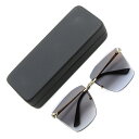 【中古】未使用 Cartier カルティエ サングラス CT0397S イタリア製 リムレス ツーポイント パンテール 001 ゴールドバタフライシェイプ グレーグラディエント メタル メガネ 眼鏡 サングラス 65008487