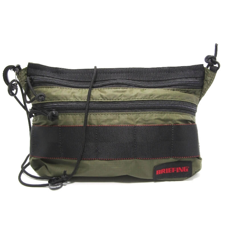 【中古】美品 BRIEFING ブリーフィング サコッシュ SACOCHE S SL BRA223L10 SOLID LIGHT ショルダーバ..
