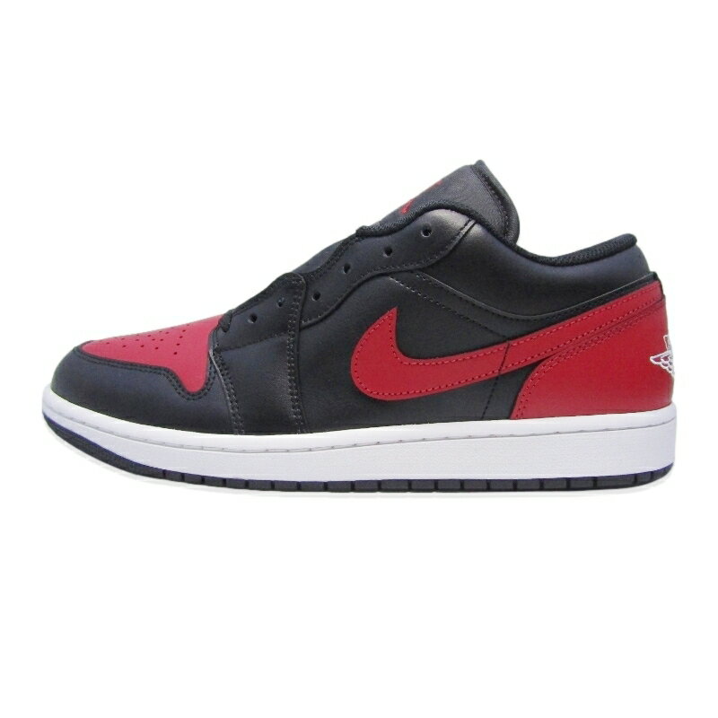 【中古】未使用 NIKE ナイキ 28cm AIR JORDAN 1 LOW 553558-067 エア ジョーダン 1 ローカット BLACK/VARSITY RED/SUMMIT WHITE スニーカー 18001047