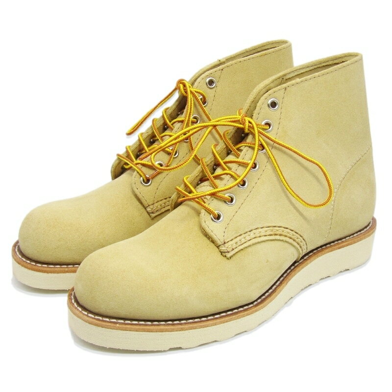 【中古】未使用 REDWING レッドウィング US6.5D 24.5cm クラシックラウンド 8167 ワークブーツ BEIGE ホーソーン アビリーン ラフアウト Classic Round アイリッシュセッター スエード トラクショントラッドソール ブーツ 35004825