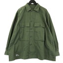 【中古】FreshService フレッシュサービス UTILITY FATIGUE SHIRT FSC251-20138 ミリタリー シャツジャケット オリーブ Mメンズ 71013838