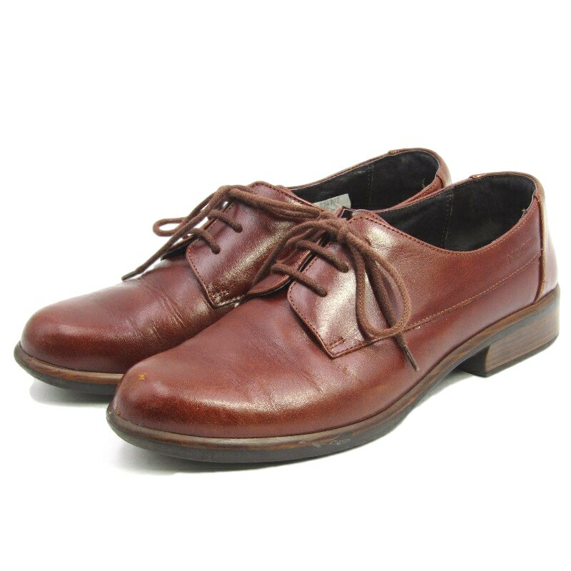 【中古】NAOT ナオトジャパン 37 レースアップシューズ KEDMA 牛革 ケドマ ウィメンズ レディース 外羽..