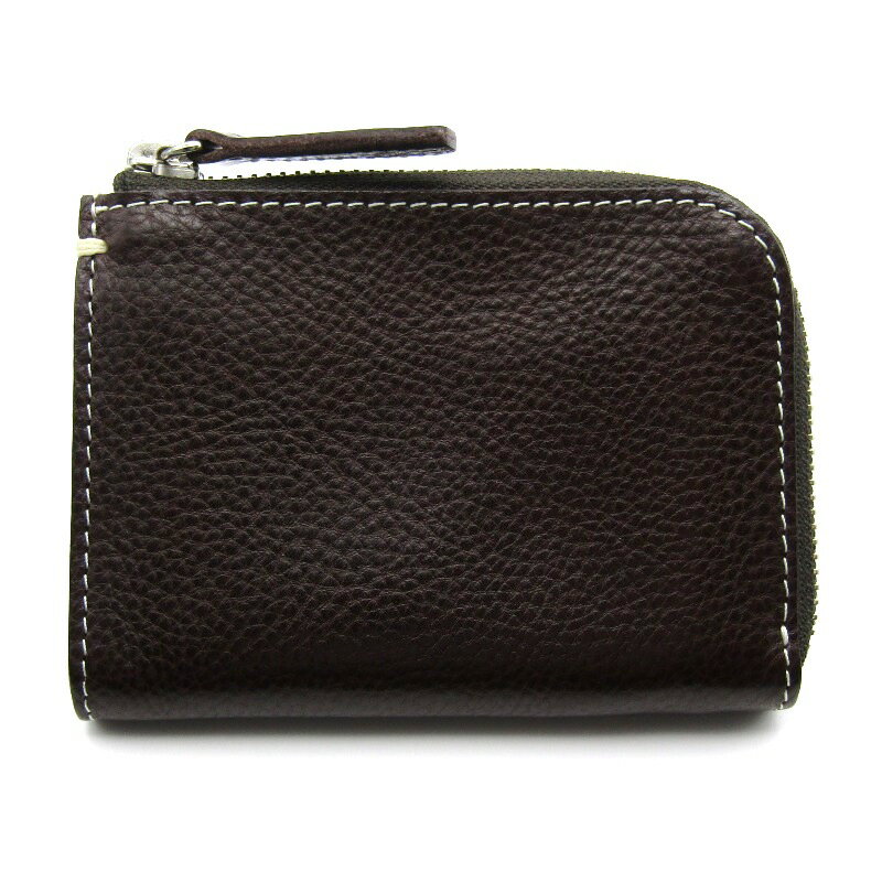 【中古】美品 土屋鞄製作所 ツチヤカバン ミニ財布 ハンディLファスナー バケッタミリングレザー A ...