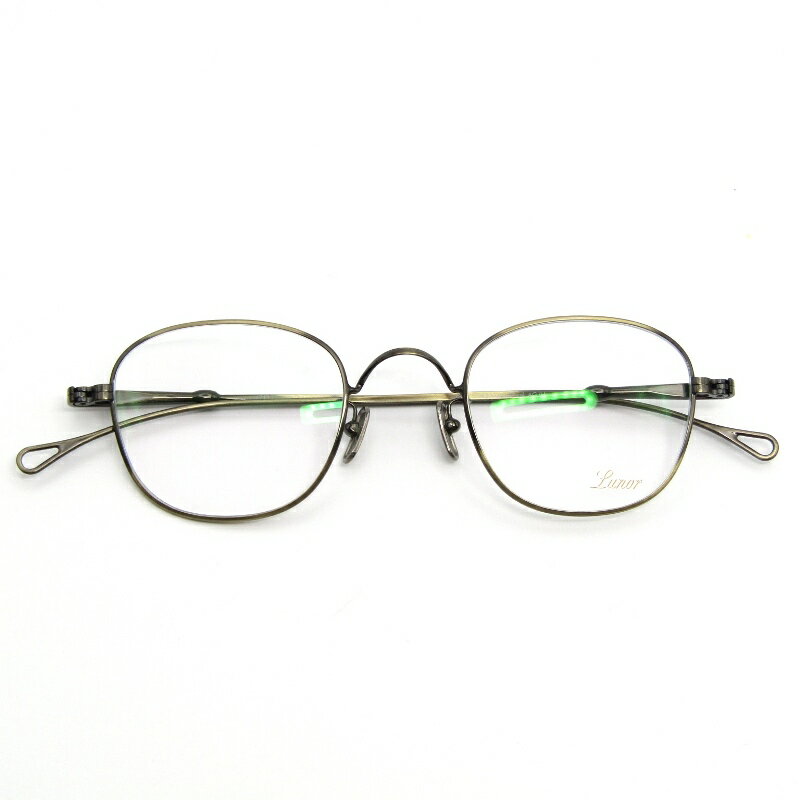 【中古】未使用 Lunor ルノア メガネフレーム M5 Mod.07 ドイツ製 エムファイブ スクエア ステンレスス..