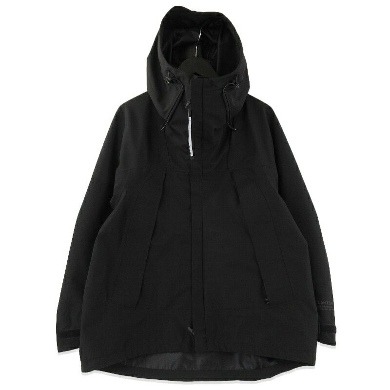 【中古】未使用 LANTERN ランタン 3LAYER SHELL PARKA MOA-LAN-03 3レイヤー シェルパーカ ブラック 黒 S タグ付きポリエステルミリタリーリップストップメンズ 71013975