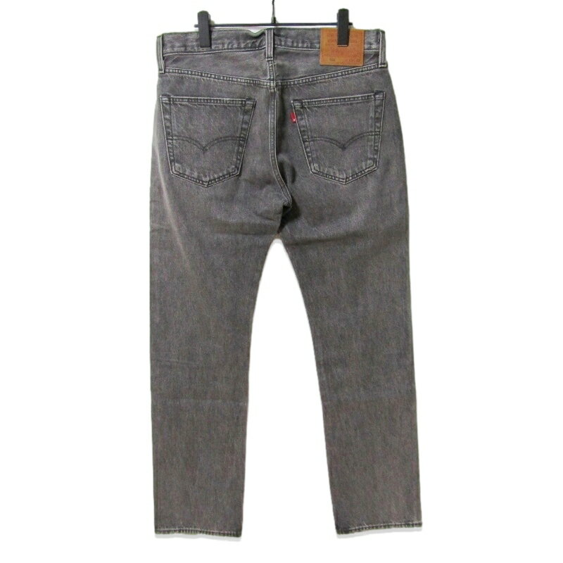 【中古】美品 Levis リーバイス デニムパンツ PC9-00501-3658 501 ボタンフライ ストレート セルビッチ 赤耳 グレー 33メンズ 27111727