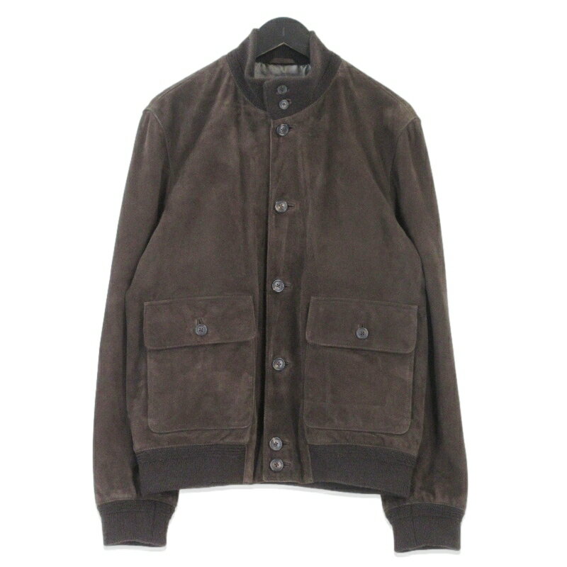 【中古】Quattrocchi クアトロッキ ドライビングジャケット 23-18-0197-330 by International Gallery BEAMS ブラウン 46 ゴートスエード メンズ 70017249(4)