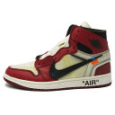 【中古】未使用 OFF-WHITE × NIKE ナイキ 26.5cm THE 10 : AIR JORDAN 1 CHICAGO AA3834-101 201...
