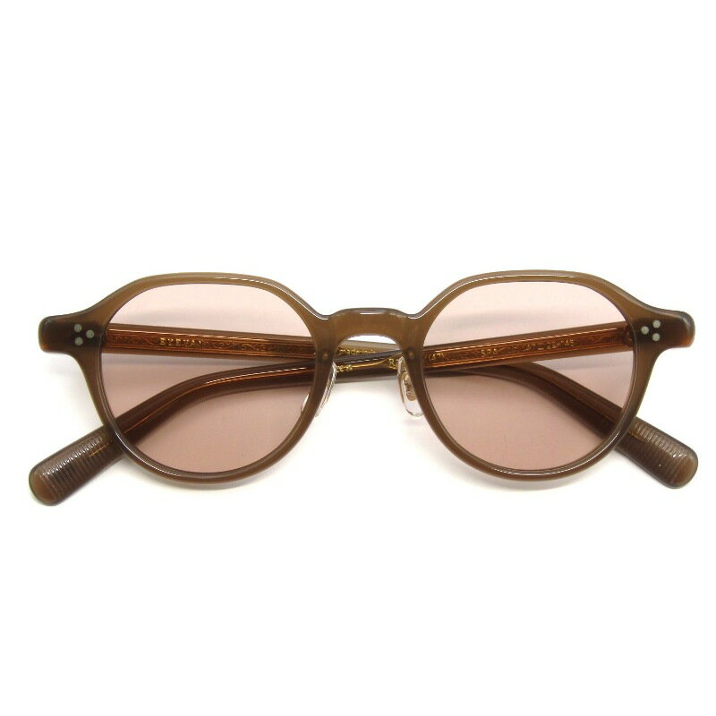 樂天商城 - 【中古】未使用 EYEVAN アイヴァン サングラス Ramsey 47 SUN 日本製 ラムゼイ クラウンパント SG SPA セピアLIGHT BROWN メガネ 眼鏡 サングラス 65009080