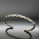 【中古】美品 Arnold Goodluck ナバホ族 バングル ツイスト スタンプ アーノルドグッドラック ブレスレット メンズ レディース インディアンジュ...