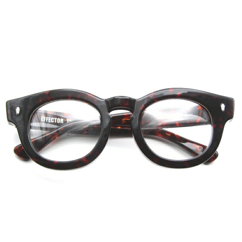 EFFECTOR／DOT 中古・レンズ度有り EFFECTOR エフェクター FUZZ ファズ ブラウンレンズ 度入り 眼鏡