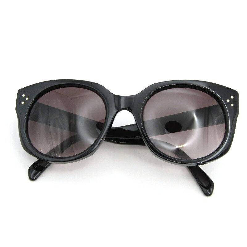 CELINE - 【中古】未使用 CELINE セリーヌ サングラス CL40186I イタリア製 01Z ブラック ラウンド USフィット スタンダードフィット VIOLET GRADIENT メガネ 眼鏡 54000153