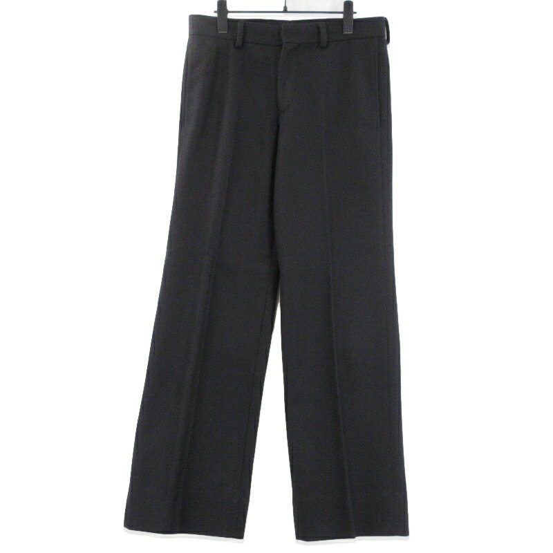 【中古】COMOLI コモリ ライトメルトン パイプドステムパンツ Y03-03016 日本製 ブラック 黒 3 スラックス メンズ 99000158