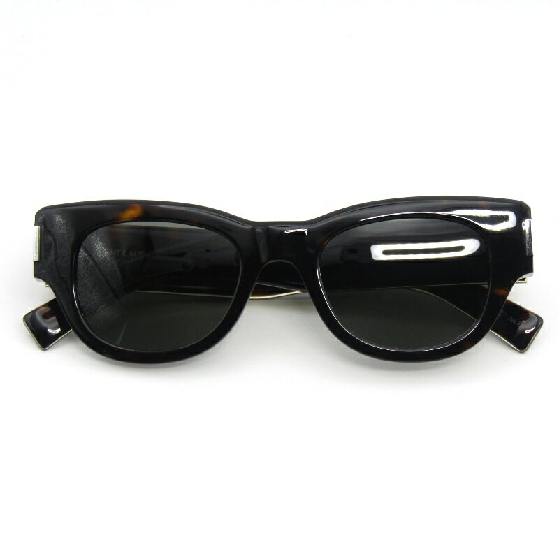 樂天商城 - 【中古】未使用 SAINT LAURENT PARIS サンローラン サングラス SL573 イタリア製 002 ハバナ ウェリントン USフィット グレー メガネ 眼鏡 54000171