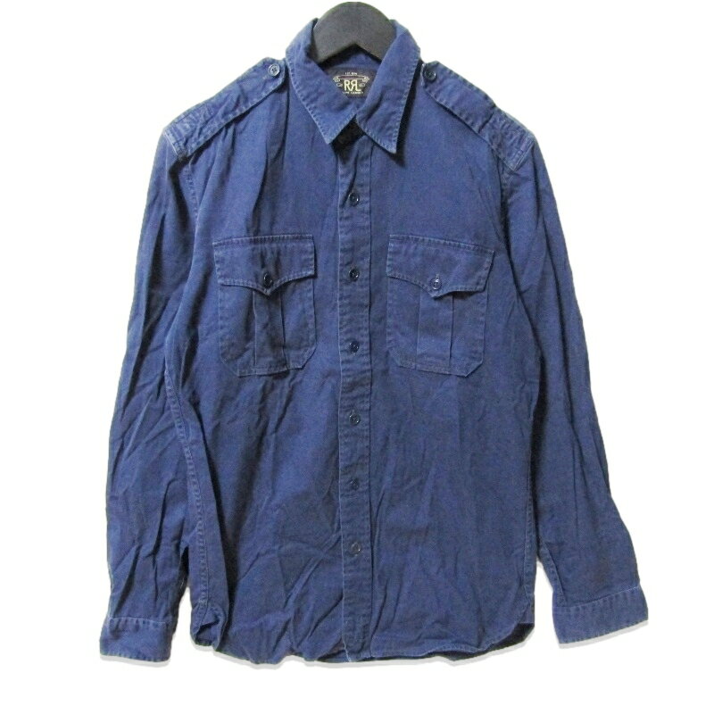 楽天市場】ダブルアールエル（カラーネイビー）（カジュアルシャツ