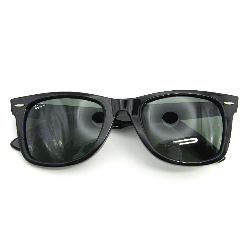 樂天商城 - 【中古】美品 Ray-Ban レイバン サングラス RB2140-F WAYFARER イタリア製 901 ブラック ウェイファーラー フルフィット ウェリントン アジアンフィット G-15 グリーン メガネ 眼鏡 54000221
