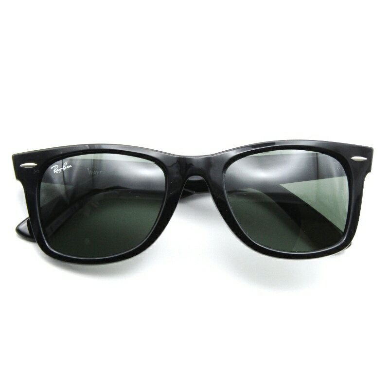 樂天商城 - 【中古】美品 Ray-Ban レイバン サングラス RB2140-F WAYFARER イタリア製 ウェイファーラー フルフィット ウェリントン 901 ブラックアジアンフィット G-15 グリーン メガネ 眼鏡 サングラス 65009424