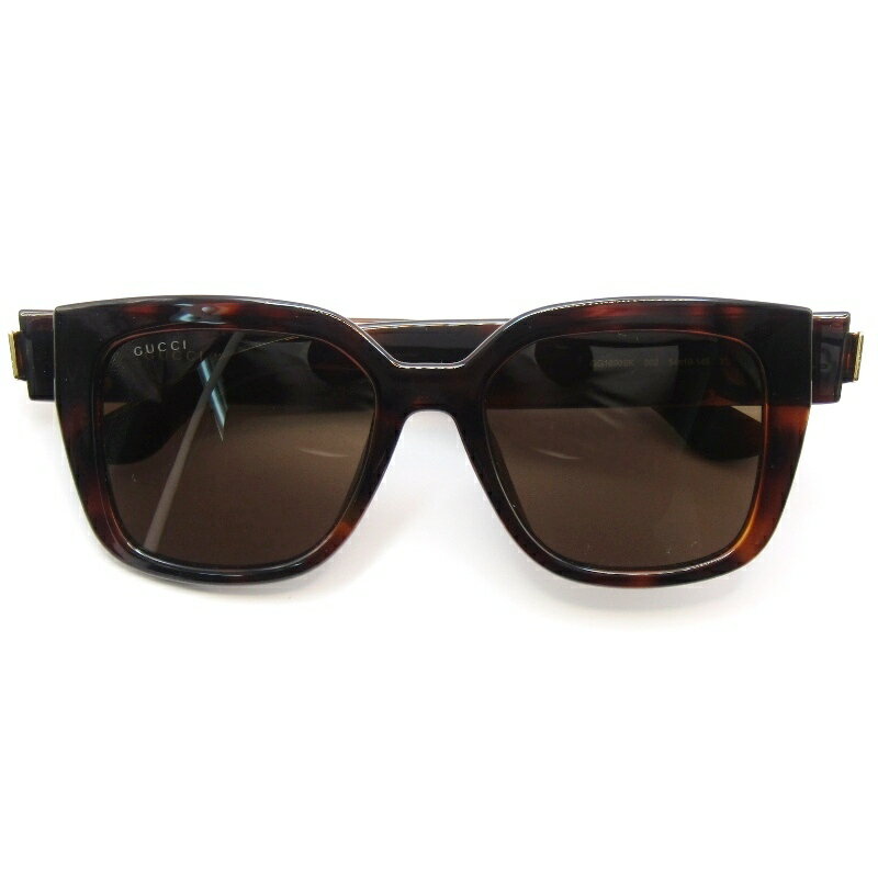 樂天商城 - 【中古】未使用 GUCCI グッチ サングラス GG1690SK イタリア製 ウェリントン フルフィット アジアンフィット 002 ハバナ/ゴールドブラウン メガネ 眼鏡 サングラス 61004493