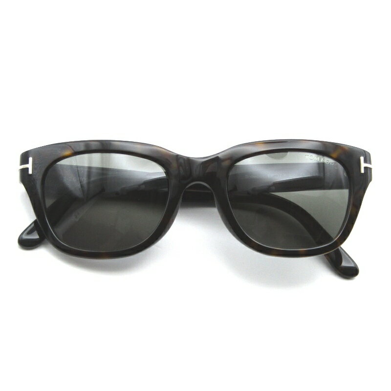 【中古】TOM FORD トムフォード サングラス Snowdon TF237-F イタリア製 スノードン ウェリントン フルフィット 52N ダークハバナアジアンフィット スモークグリーン メガネ 眼鏡 サングラス 65009532