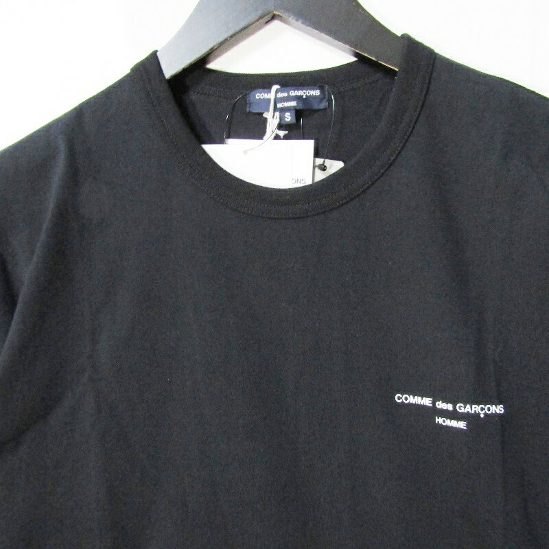 【中古】未使用 COMME des GARCONS HOMME コムデギャルソンオム 半袖Tシャツ HG-T009 綿天竺 製品プリントT ブラック 黒 Sメンズ 27112477