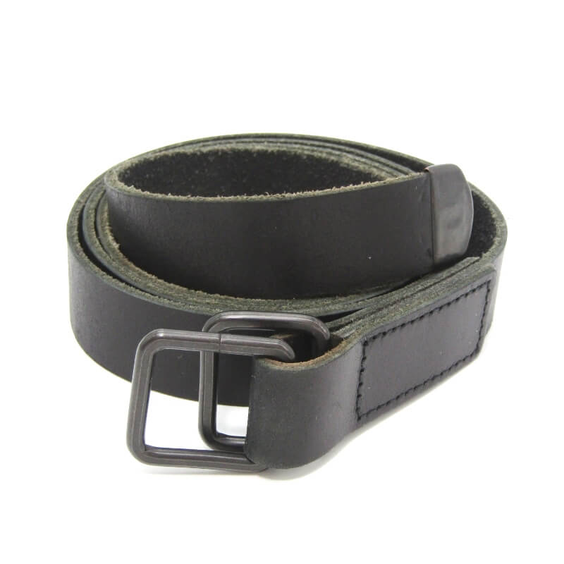 樂天商城 - 【中古】W ダブル ベルト smooth leather シーザー マルタン社 CAESAR 日本製 25mm幅 ブラック 黒 レザー 28011747