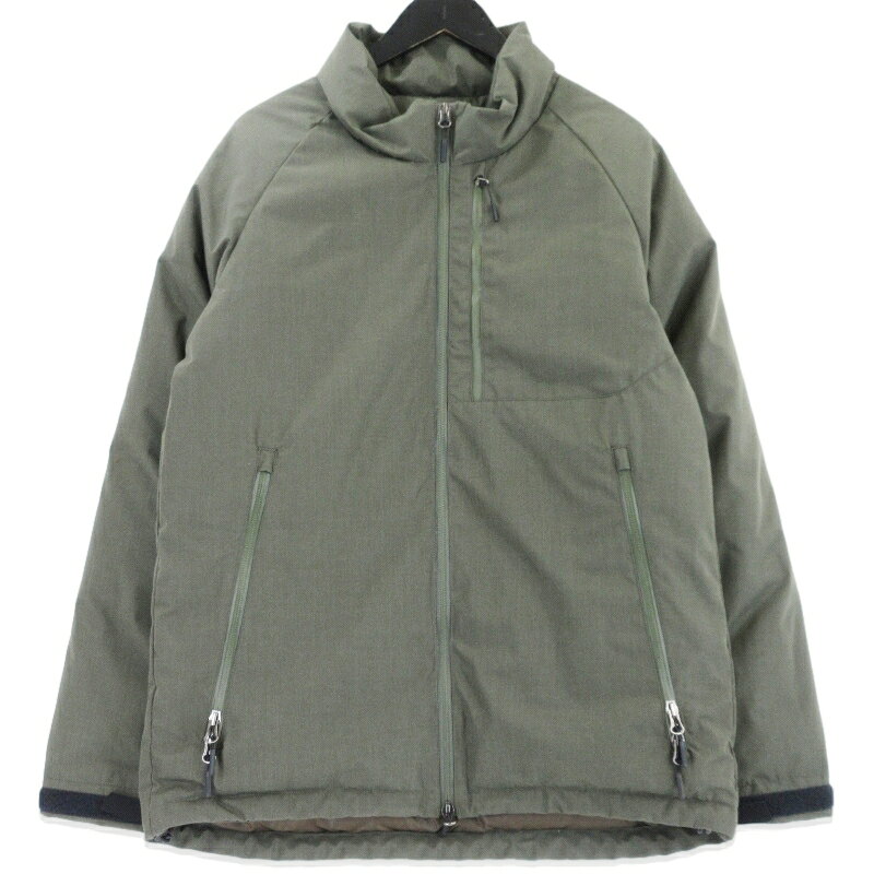 Down Jacket - 【中古】NANGA ナンガ ヒノック スタンドダウンジャケット HINOC 焚火 スタンドカラー カーキ M メンズ 99000330