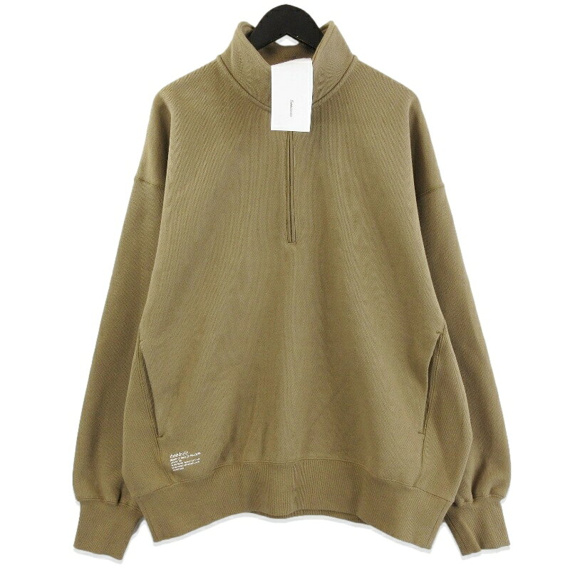 樂天商城 - 【中古】未使用 FreshService フレッシュサービス HEAVY OZ ZIP PULLOVER FSC253-70238B ハーフジップ スウェットシャツ COYOTE Lプルオーバーメンズ 71014801
