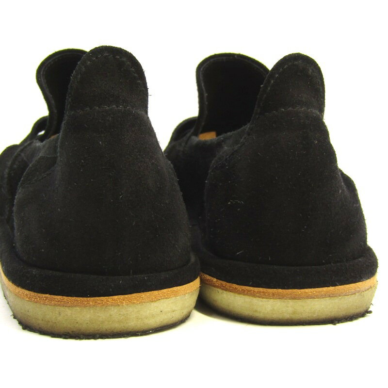【中古】SINGH AND SON シンアンドサン 9 グルカサンダル スエード MADRAS SANDAL DOUBLE CREPE SOLE クレープソール マドラス ブラック 黒 BLACK サンダル 35005205