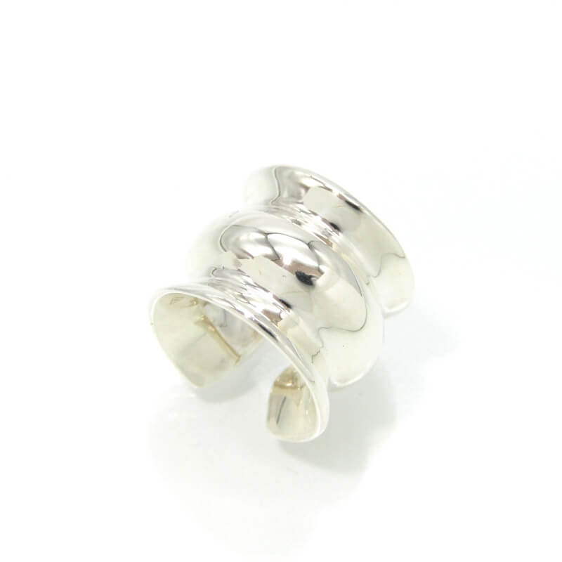 【中古】美品 CALLMOON コールムーン イヤーカフ Stool ear cuff スツール グレイ リサイクルシルバー ..