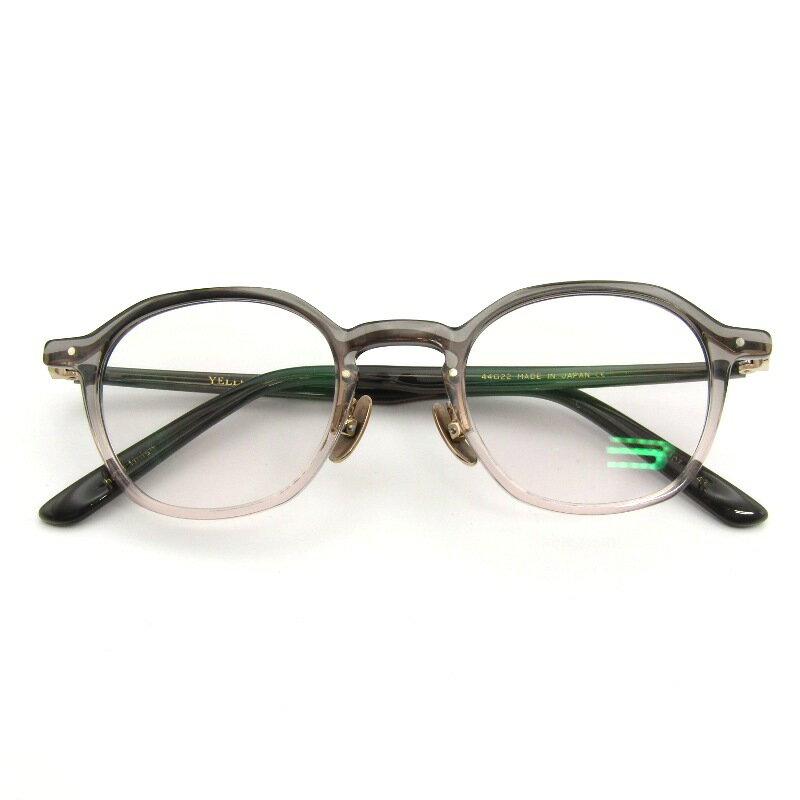商品詳細 ブランド名 YELLOWS PLUS 色 フレーム：543 frosty gray gradation/goldレンズ：度入り用途に合わせてレンズをご用意くださいませ。 SIZE サイズ： 44□22-132レンズ 縦： 37mm...