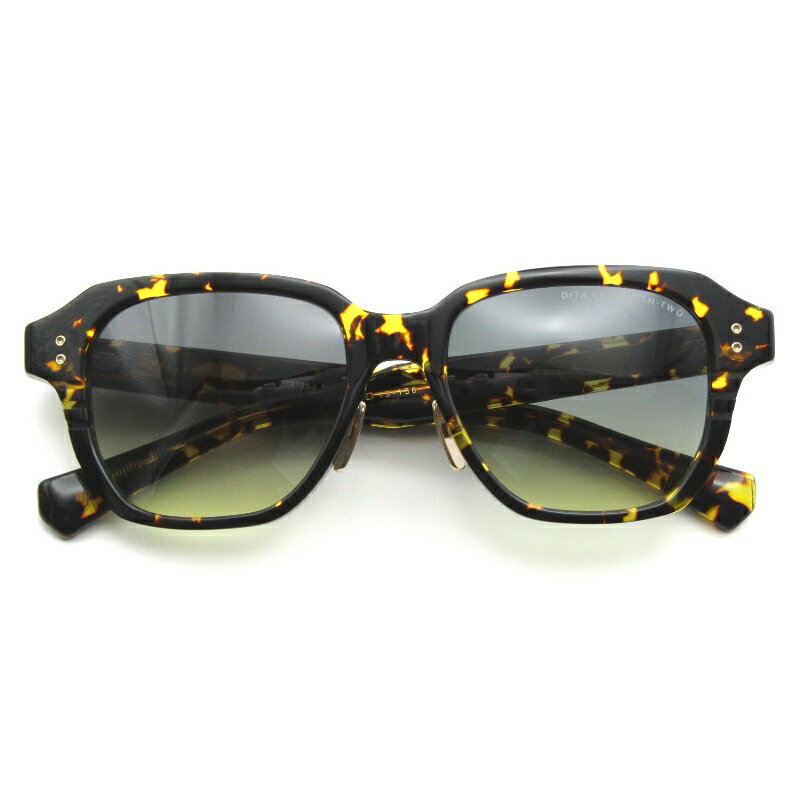 【中古】美品 DITA ディータ サングラス CEDAROTH-TWO DTS733-A-03 日本製 セダロス2 ウェリントン TORTOISEGrey to Yellow Gradient Lenses メガネ 眼鏡 サングラス 65009725