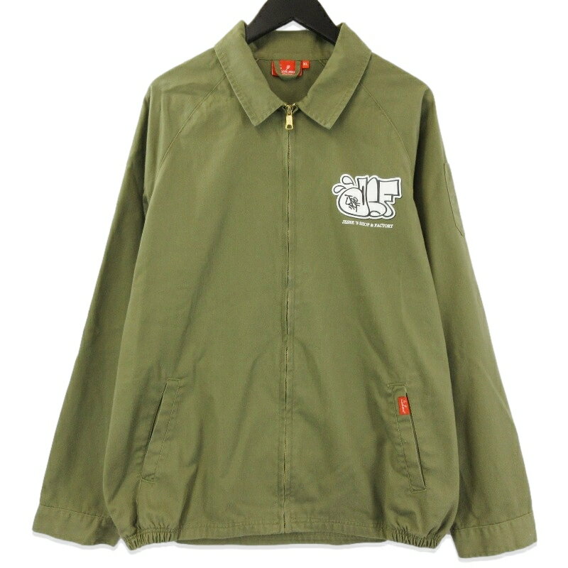 【中古】JSF ジェシーズショップアンドファクトリー ワークジャケット Delivery Jacket Feat. COOK デリバリージャケット オリーブ XLストーンウォッシュ コットン JESSE’S SHOP＆FACTORYメンズ 71014934