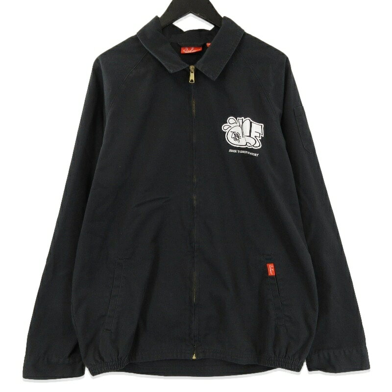 【中古】JSF ジェシーズショップアンドファクトリー ワークジャケット Delivery Jacket Feat. COOK ブラック 黒 XLデリバリージャケット ストーンウォッシュ コットン JESSE’S SHOP＆FACTORYメンズ 71014935