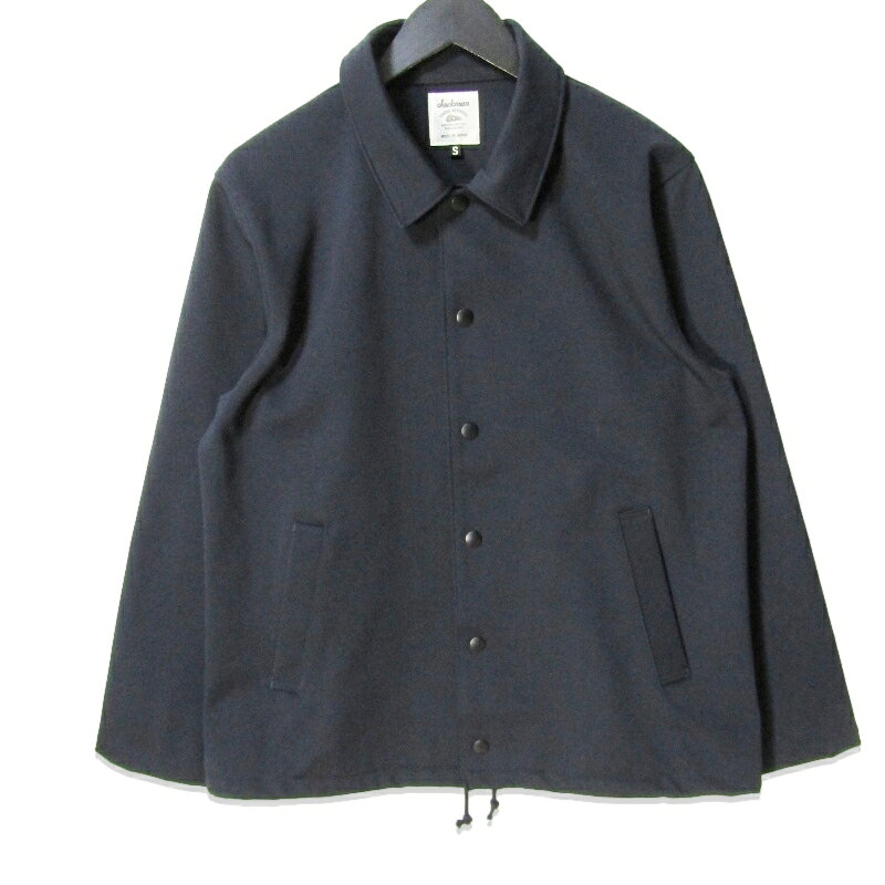【中古】Jackman ジャックマン ジャージ コーチジャケット JM8755 Jersey Coach Jacket ストレッチ スナップボタン ダークネイビー S日本製メンズ 27112668