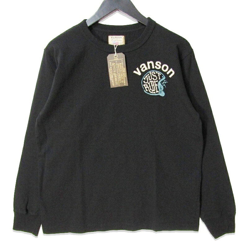 樂天商城 - 【中古】未使用 vanson バンソン 長袖Tシャツ 885V190 MOTORCYCLE CUSTOM LONG SLEEVE TEE プリント 日本製 ブラック 黒 Mメンズ 27112737