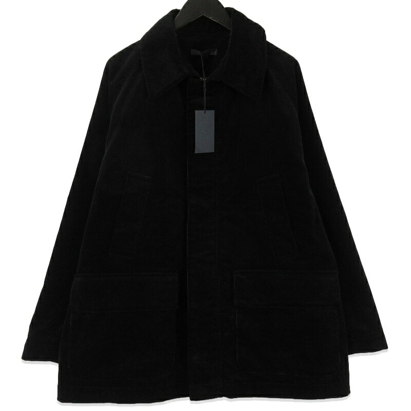 樂天商城 - 【中古】未使用 JUHA ユハ ORGANIC CORDUROY RIDING JACKET 10180202 コーデュロイ ライディングジャケット Wジップ BLACK 4チンストラップメンズ 71015028