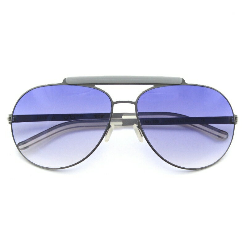 樂天商城 - 【中古】未使用 MYKITA × USLU AIRLINES マイキータ ウスルエアラインズ サングラス BOB ドイツ製 ボブ 167 マットシルバーティアドロップ ステンレス シートメタル パープルグラディエント メタル メガネ 眼鏡 サングラス 65009804