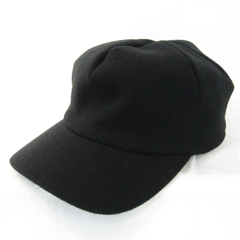 樂天商城 - 【中古】CPH シーピーエイチ キャップ 1 PANEL CAP WOOLET 06-86 ウーレット ウールライク ポリエステル ブラック 黒 帽子 90010094
