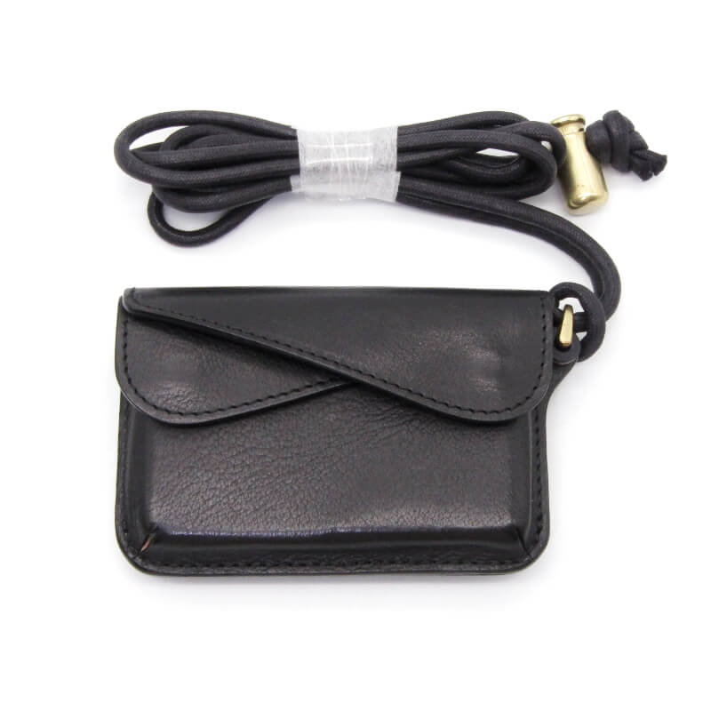 【中古】美品 BEERBELLY ビアベリー マルチケース FES フェス コンパクト財布 日本製 ブラック 黒 レザー 28011959(4.0)