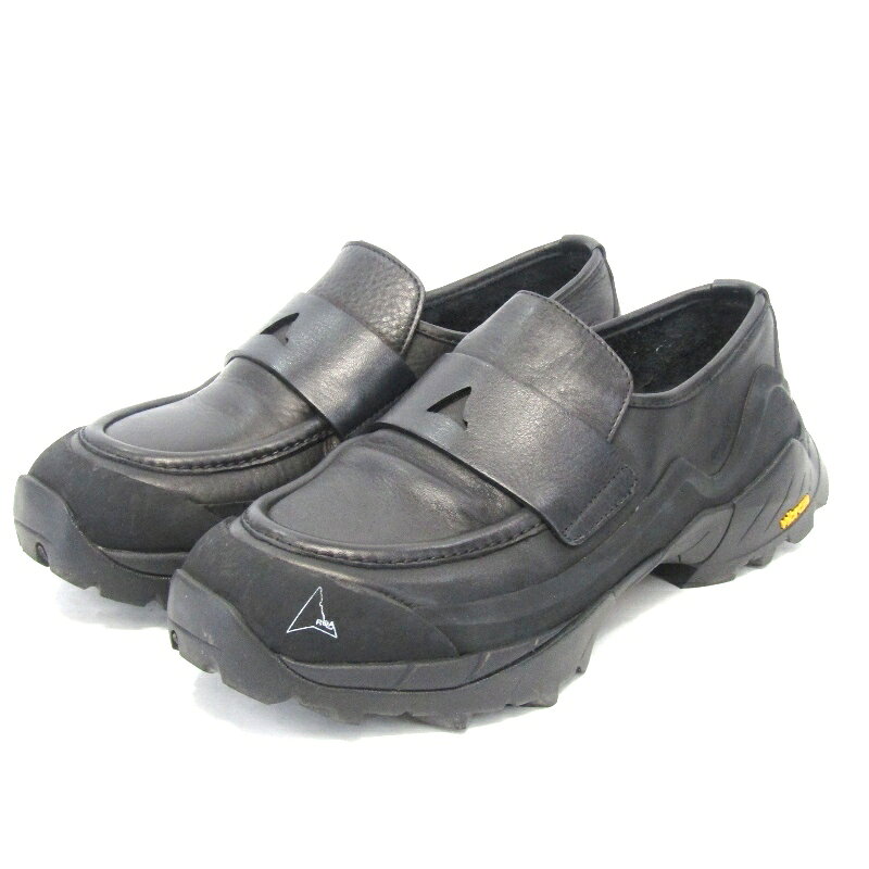 樂天商城 - 【中古】ROA ロア 40 Loafer LOLE10-001 ローファー メガグリップソール ソフトカーフ ハイブリッドシューズ ビブラムソール ブラック 黒 シューズ 35005314