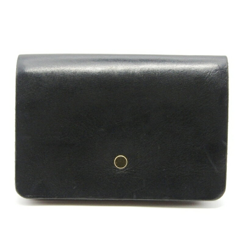 樂天商城 - 【中古】forme フォルメ ミニ財布 flp-21 リスシオ テンペスティ社 Hand Wallet Liscio ブラック 黒 レザー 61004808