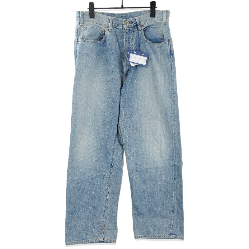 樂天商城 - 【中古】Unlikely アンライクリー Time Travel Jean Wide 1977Wash U25F-21-0001 デニムパンツ タイムトラベル ジーンズ インディゴ Sワイド ウォッシュ加工 コットン 日本製メンズ 71015128