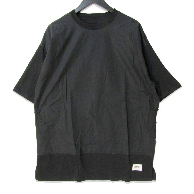 樂天商城 - 【中古】OAMC オーエーエムシー 半袖Tシャツ Caliber S/S Top OAMO704668 切替Tシャツ イタリア製 ブラック 黒 Mメンズ 27112843