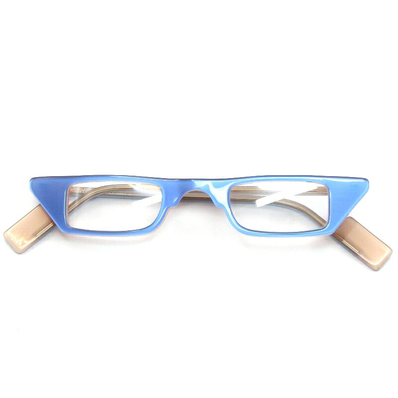 樂天商城 - 【中古】未使用 ANNE ET VALENTIN アンバレンタイン メガネフレーム PING フランス製 ピン スクエア 00J ブルー/オレンジ メガネ 眼鏡 サングラス 61004847
