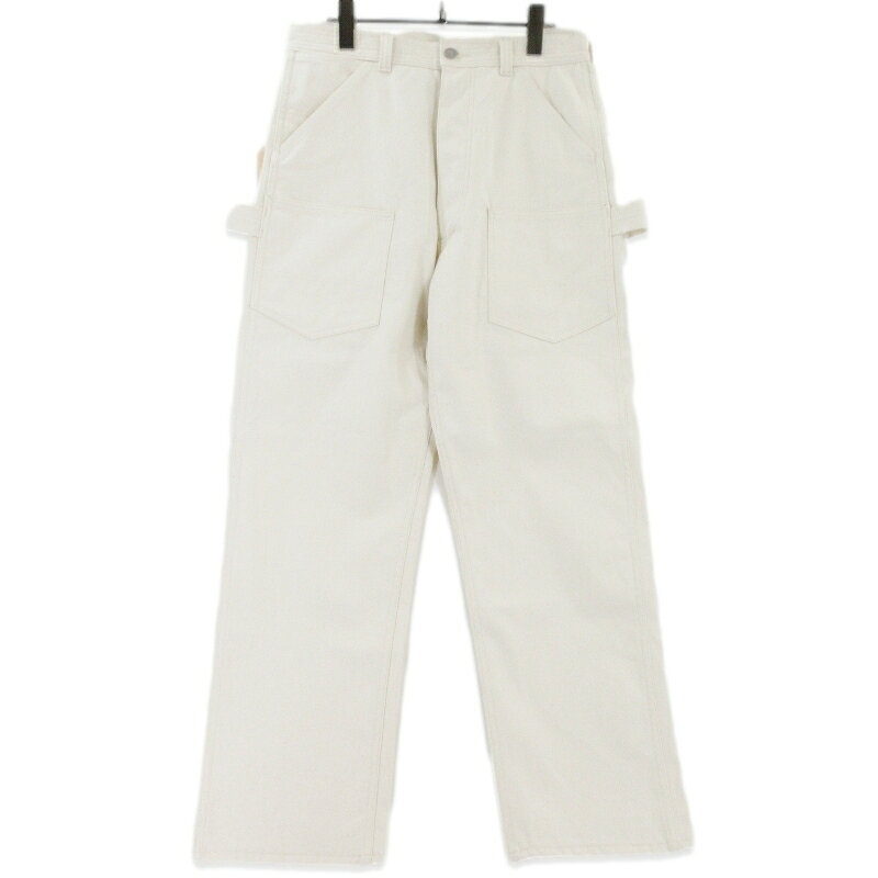 樂天商城 - 【中古】未使用 SASSAFRAS ササフラス D Pruner Pants Canvas SF-252291 Dプルーナーパンツ 日本製 ペインターパンツ ナチュラル S ボタンフライ メンズ 99000448
