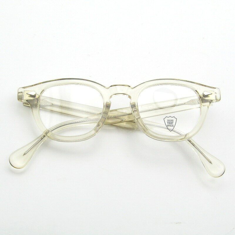 樂天商城 - 【中古】未使用 JULIUS TART OPTICAL ジュリアスタートオプティカル メガネフレーム AR 44-22 PL-001R 日本製 エーアール Champagneボスリントン ボストン/ウェリントン アーネル復刻 メガネ 眼鏡 サングラス 65009926