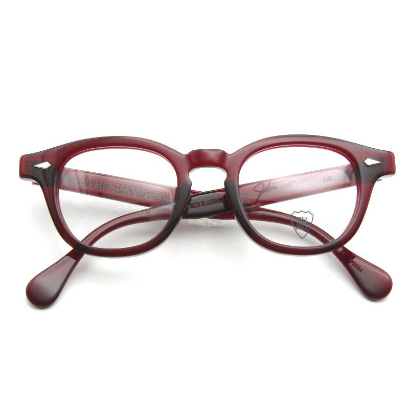 樂天商城 - 【中古】未使用 JULIUS TART OPTICAL ジュリアスタートオプティカル メガネフレーム AR 46-22 PL-002Ac 日本製 OX Blood Redエーアール ボスリントン ボストン/ウェリントン アーネル復刻 メガネ 眼鏡 サングラス 65009927