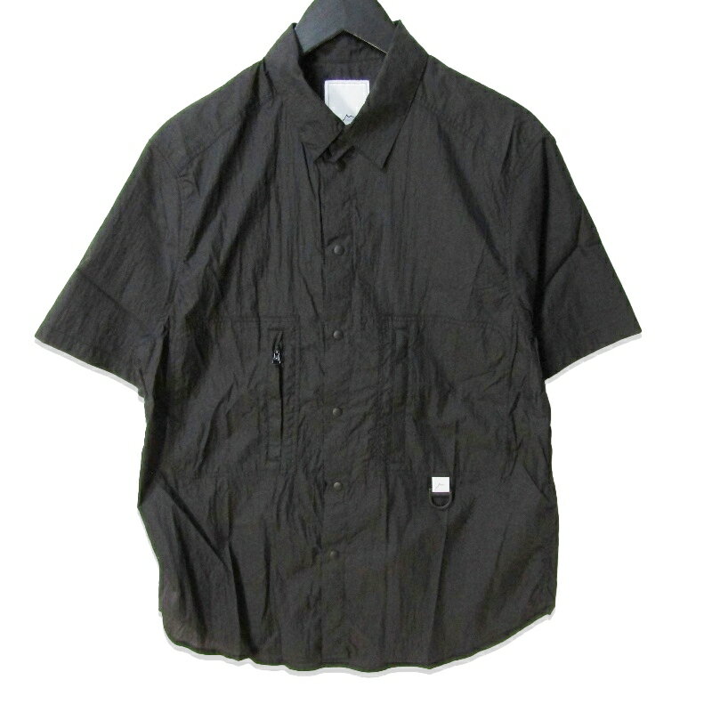 樂天商城 - 【中古】CAYL ケイル 半袖シャツ Nylon S/S Hiker Shirts 15Dナイロン 撥水 スナップボタン シワ加工 ブラック 黒 Sメンズ 27112865