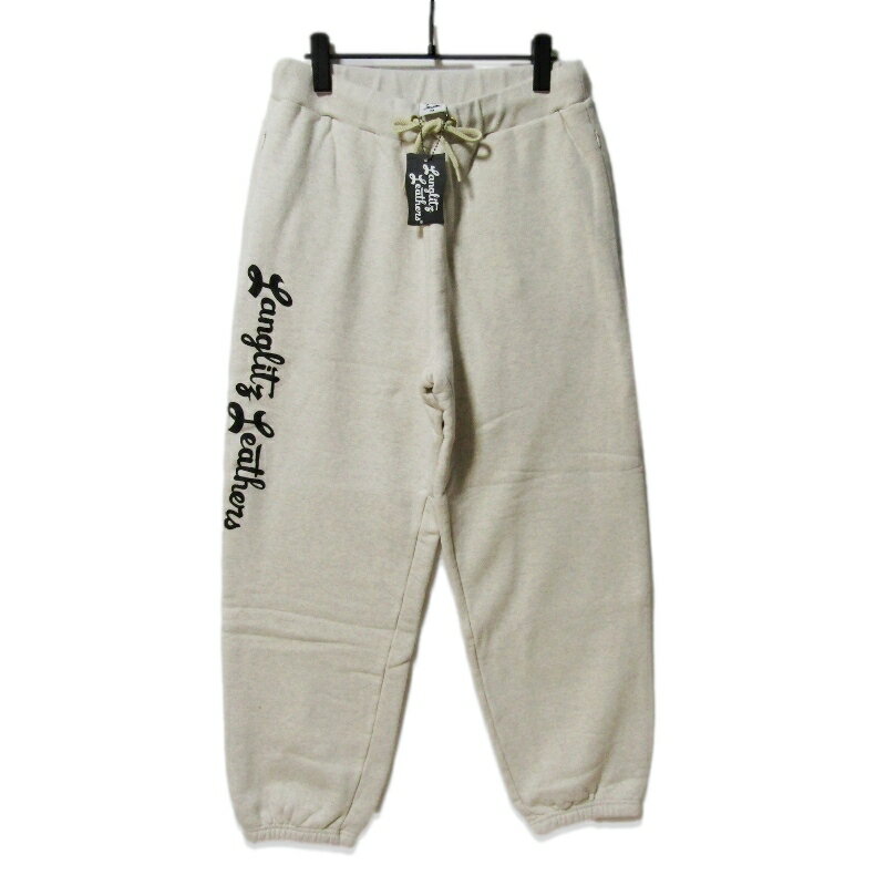 樂天商城 - 【中古】未使用 Langlitz Leathers ラングリッツレザーズ スウェットパンツ LLC-011 裏起毛 Sweat Pants TypeA オートミール Mコットン 日本製メンズ 27112884